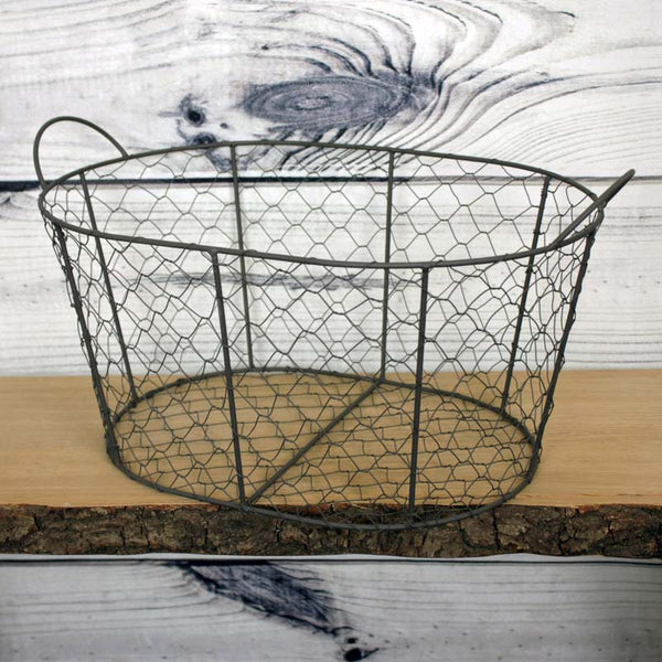 Wire Mesh Oval Basket