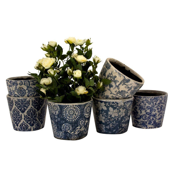 Old Style Dutch Pot - Blue - various designs available