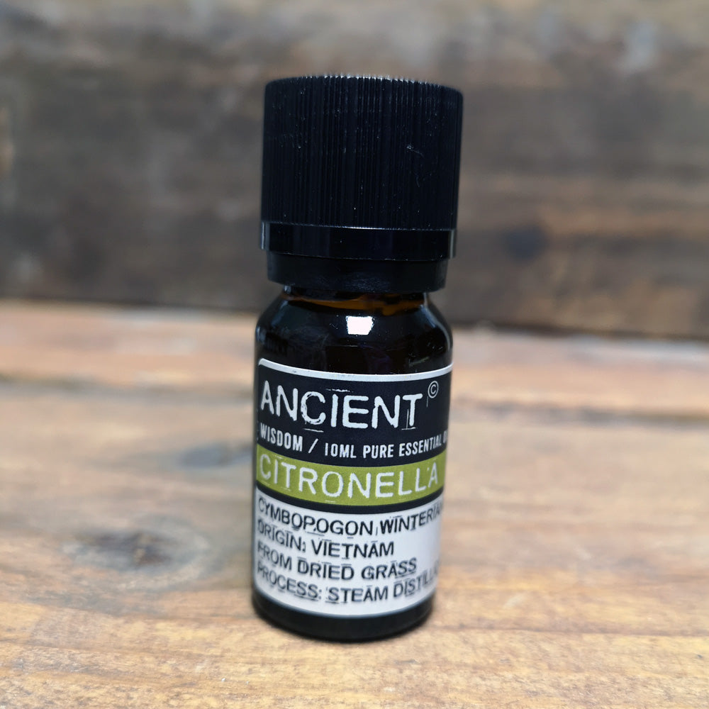 Ancient Wisdom Citronella Essential Oil - 10ml Bottle
