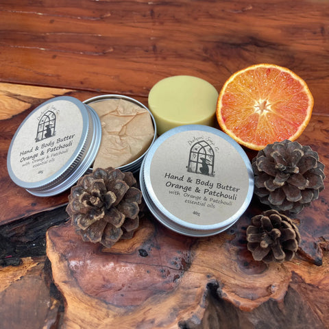 Hand and Body Butter – Orange and Patchouli - Durham Soap Company
