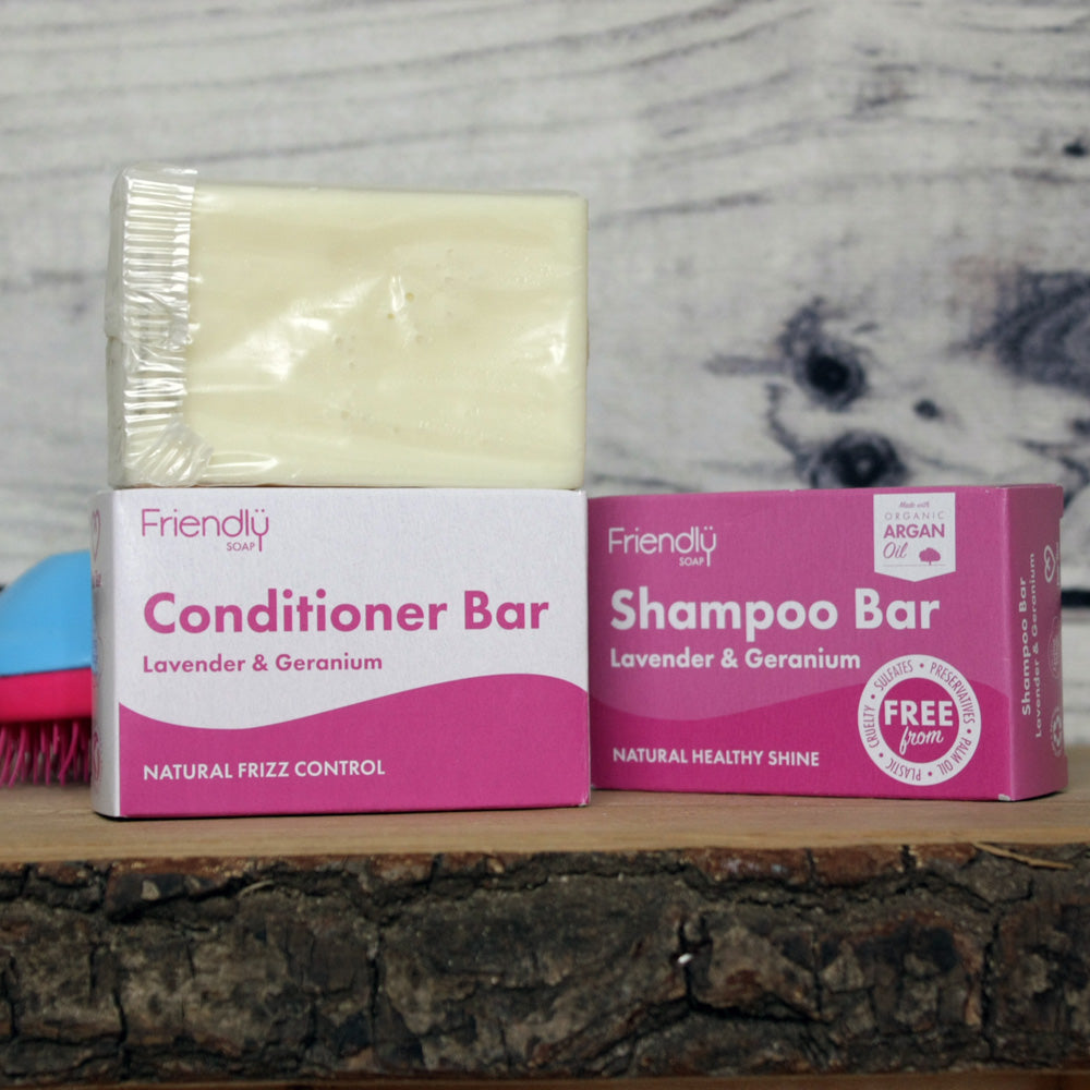 Friendly Conditioner Bar - Lavender and Geranium - Vegan (90g)