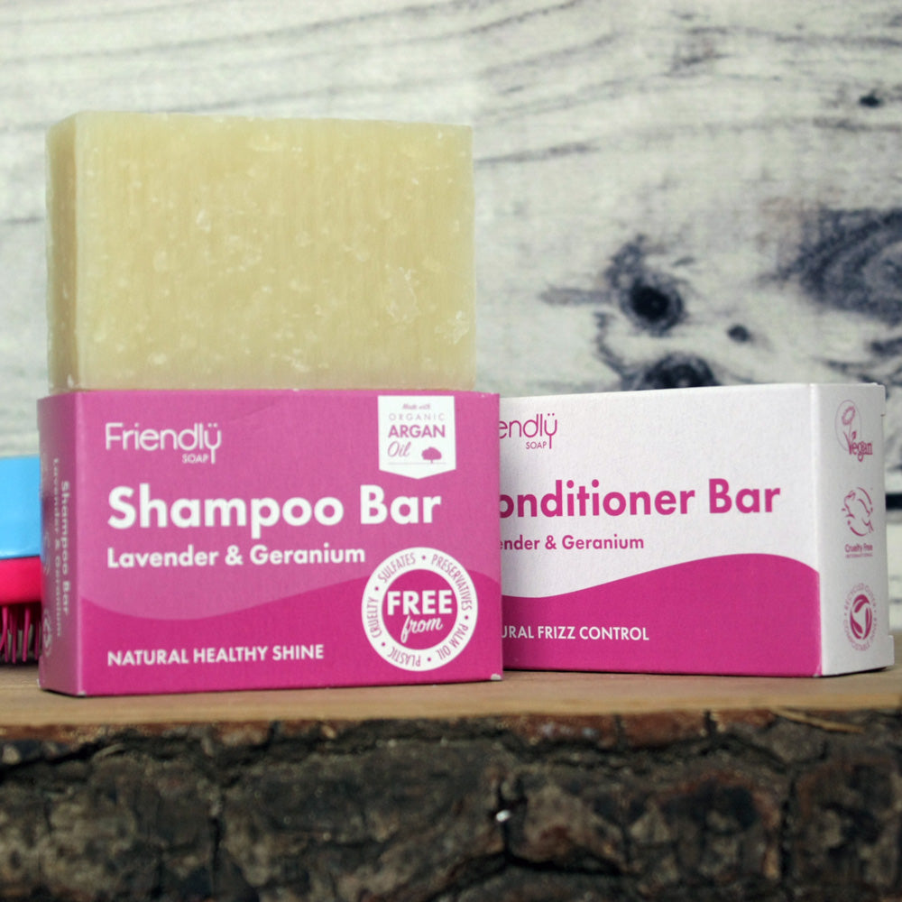 Friendly Shampoo Bar - Lavender and Geranium - Vegan (95g)