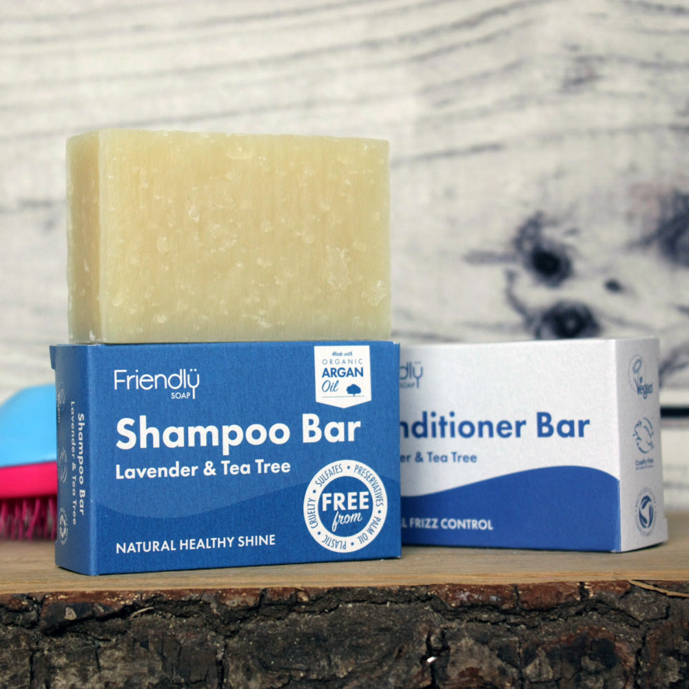 Friendly Shampoo Bar - Lavender and Tea Tree - Vegan (95g)