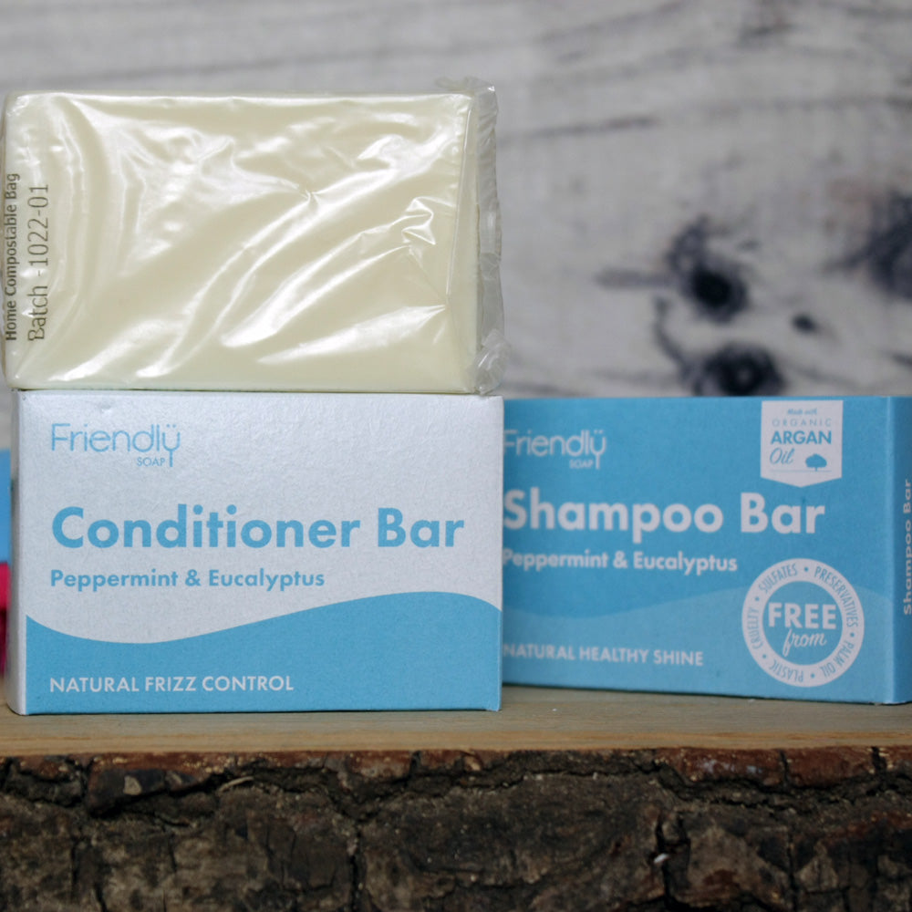 Friendly Conditioner Bar - Peppermint and Eucalyptus - Vegan (90g)