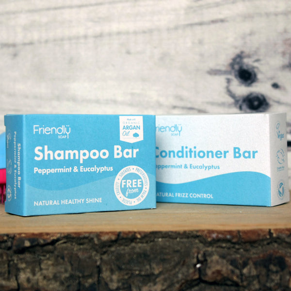 Friendly Conditioner Bar - Peppermint and Eucalyptus - Vegan (90g)