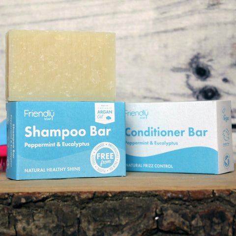 Friendly Shampoo Bar - Peppermint and Eucalyptus - Vegan (95g)