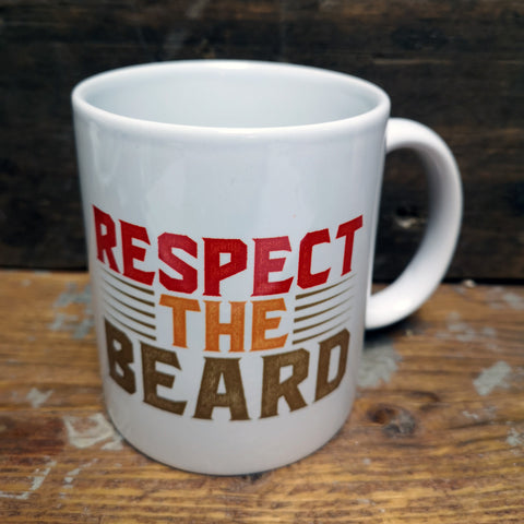 'Respect the Beard' Quote Mug