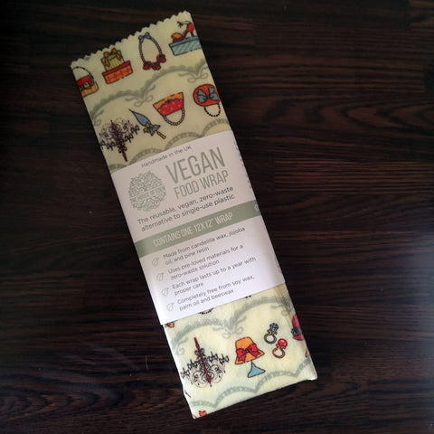 The House of Eden Vegan Food Wrap - One 12x12" Wrap - Cream Fashion
