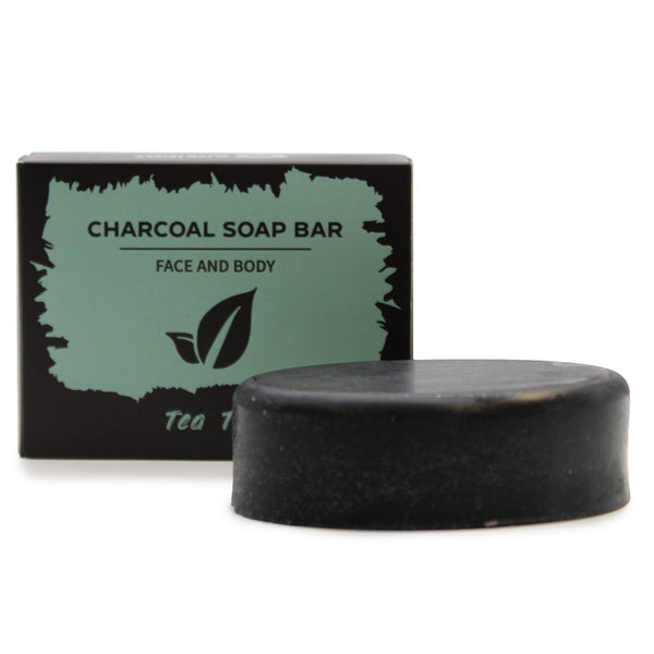 Charcoal Face and Body Soap Bar - Lavender - 85g