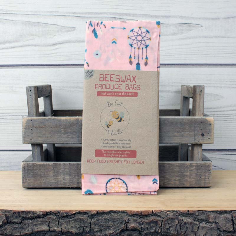 Bee Sweet & Bumble Beeswax Produce Bags - Medium (25x25cm)