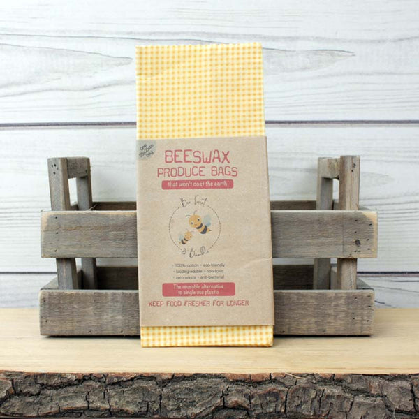 Bee Sweet & Bumble Beeswax Produce Bags - Medium (25x25cm)