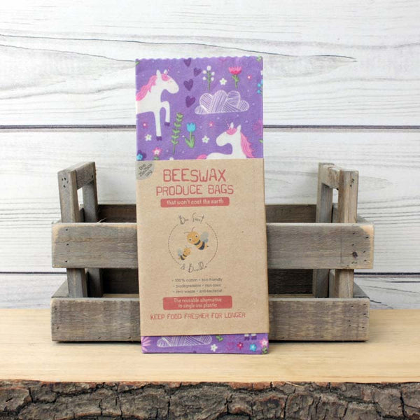 Bee Sweet & Bumble Beeswax Produce Bags - Medium (25x25cm)