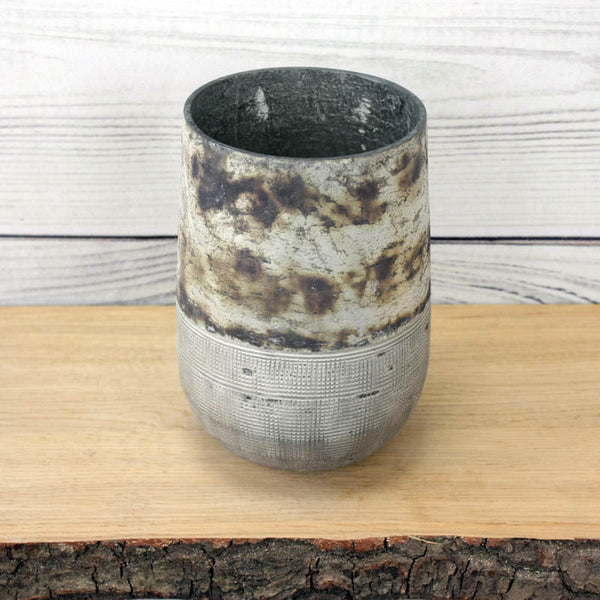 Taupe Silver-Bottomed Glass Votives