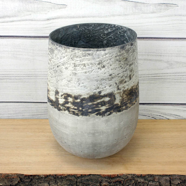 Taupe Silver-Bottomed Glass Votives