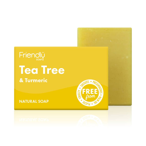 Friendly Natural Tea Tree and Turmeric Soap Bar