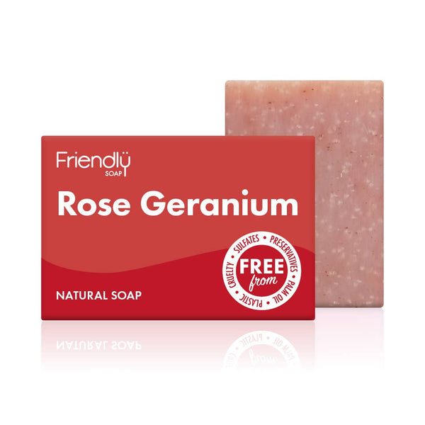 Friendly Natural Rose Geranium Soap Bar