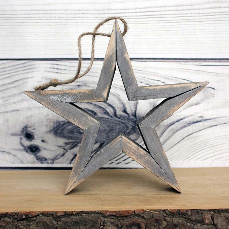 Hanging Wooden Star - 2 sizes availables