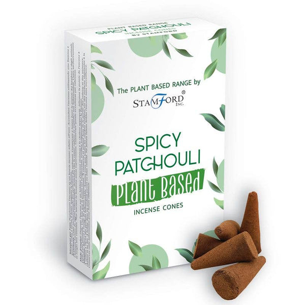Spicy Patchouli Plant Based Incense Cones - pack of 12