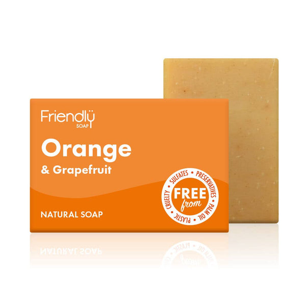 Friendly Natural Orange and Grapefruit Soap Bar