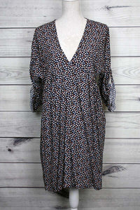Printed V-neck Dress - more colours available