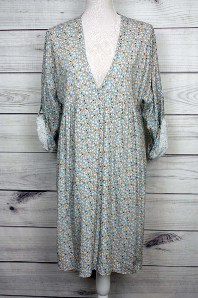 Printed V-neck Dress - more colours available