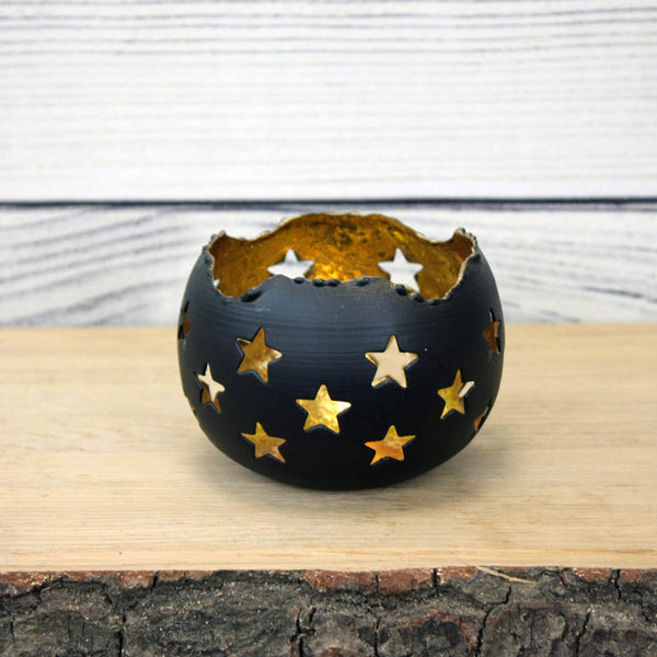 Gold Leaf Star Votives - two sizes available
