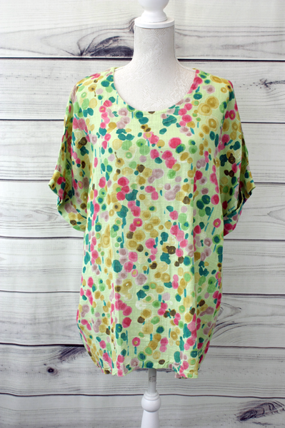 Poppy Floral Print Top - more colours available