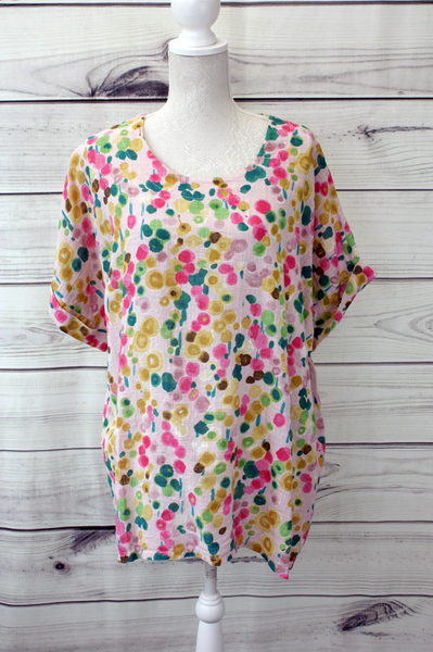 Poppy Floral Print Top - more colours available
