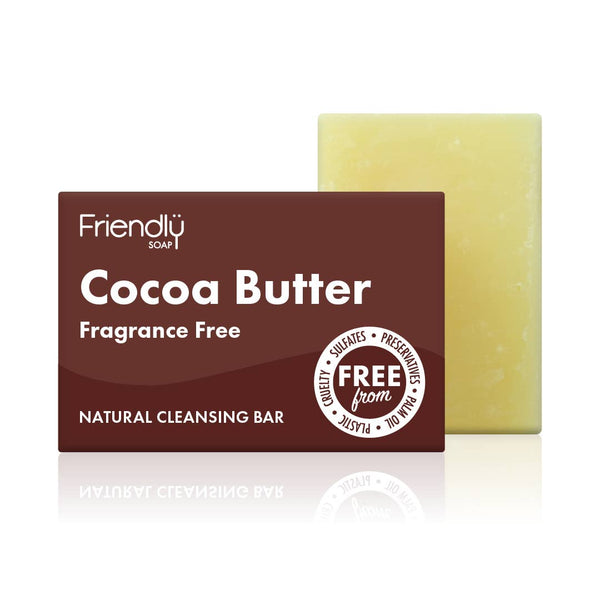 Friendly Fragrance-Free Natural Cocoa Butter Cleansing Bar