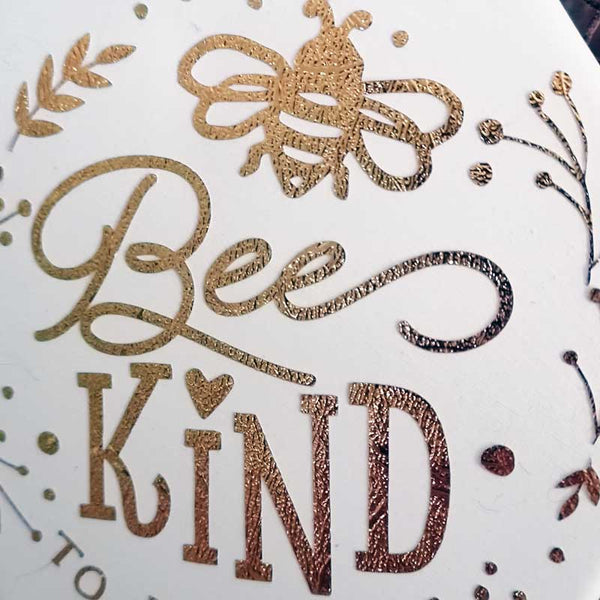 Bee Kind to Everyone Hexagon Ceramic Plaque - 13cm