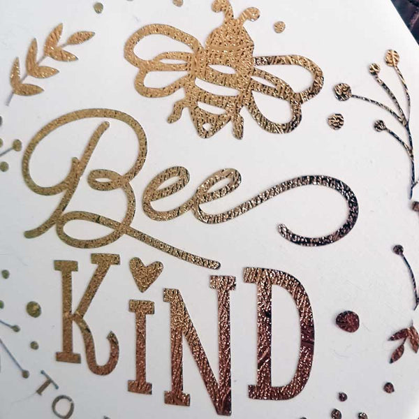 Bee Kind to Everyone Hexagon Ceramic Plaque - 13cm