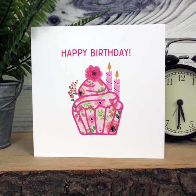 Cupcake Birthday Card