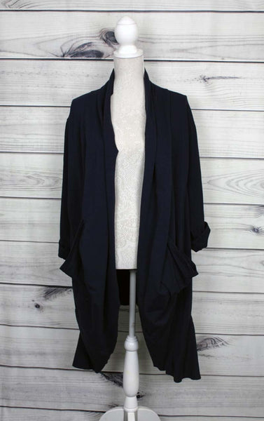 Italian Plain Waterfall Cardigan - more colours available