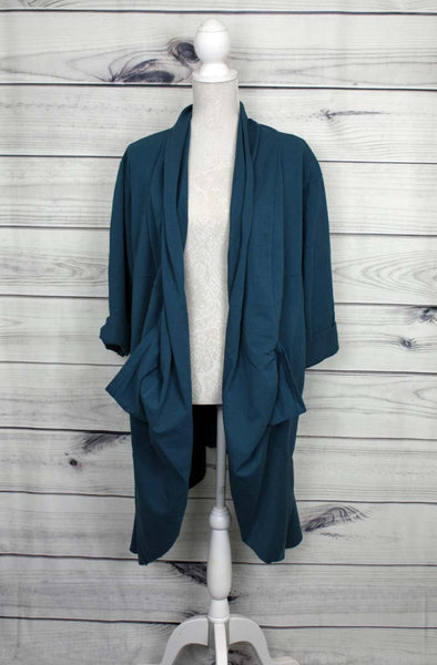 Italian Plain Waterfall Cardigan - more colours available