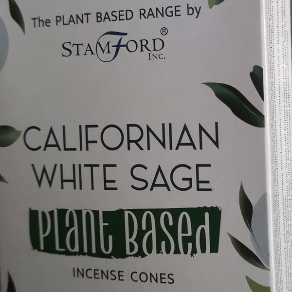 Californian White Sage Plant-Based Incense Cones - Pack of 12