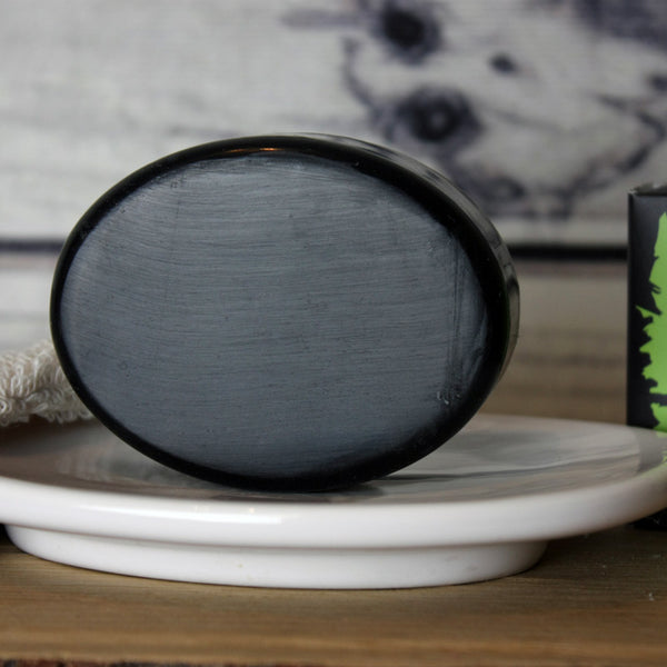 Charcoal Face and Body Soap Bar - Cedar & Eucalyptus - 85g