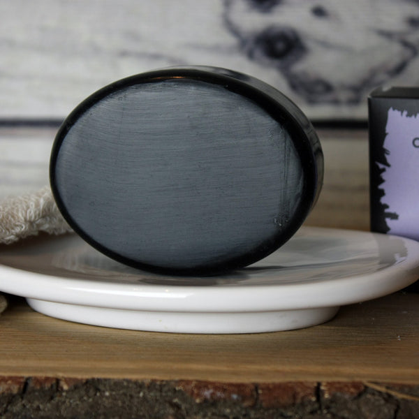 Charcoal Face and Body Soap Bar - Lavender - 85g