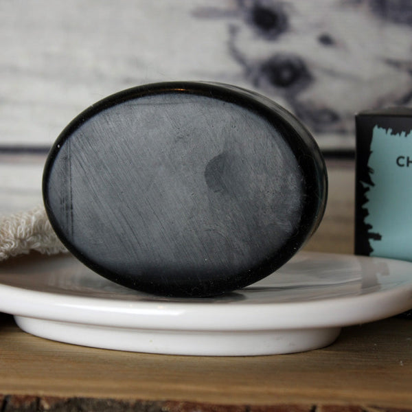Charcoal Face and Body Soap Bar - Lavender - 85g
