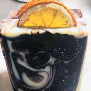 Chocolate Orange Cold-Process Soap - Christmas Collection - 110g bar