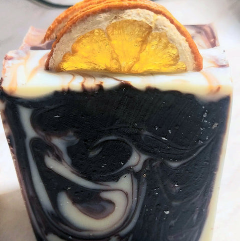 Chocolate Orange Cold-Process Soap - Christmas Collection - 110g bar