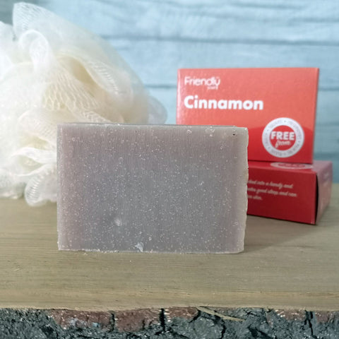 Friendly Cinnamon and Cedarwood Natural Soap Bar