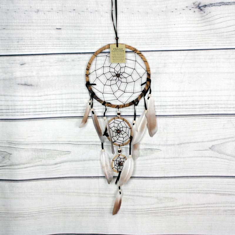 Natural Speckled Triple Dreamcatcher