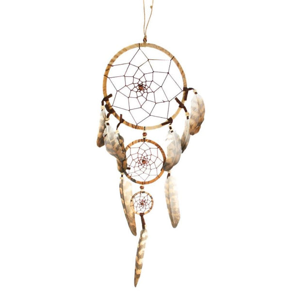 Natural Speckled Triple Dreamcatcher