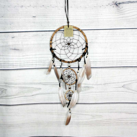 Natural Speckled Triple Dreamcatcher