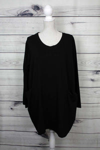 Italian Plain Oversized Pocket Tunic - more colours available