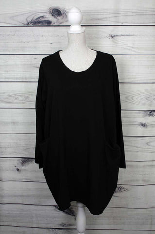 Italian Plain Oversized Pocket Tunic - more colours available