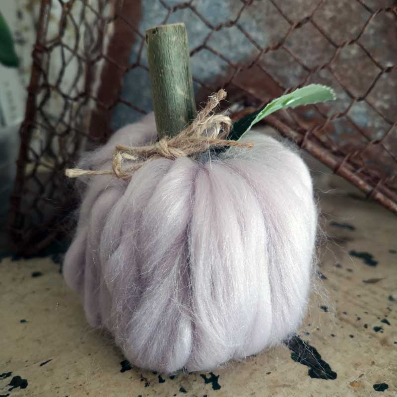 Handmade Woolly Pumpkin - Dusky Pink