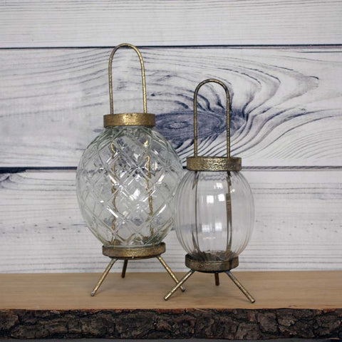 Vintage Glass Lantern Globes