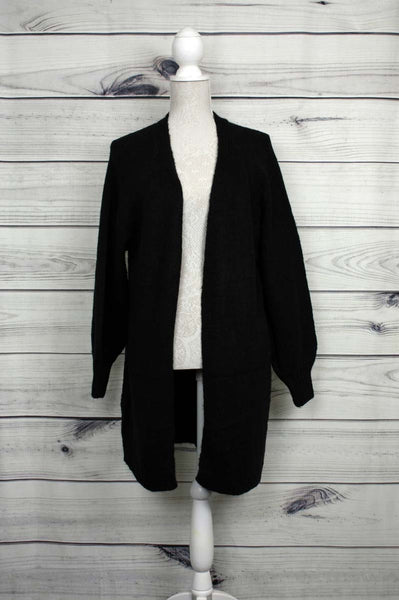 Balloon-Sleeve, Slouchy, Thick-Knit Cardigan - more colours available