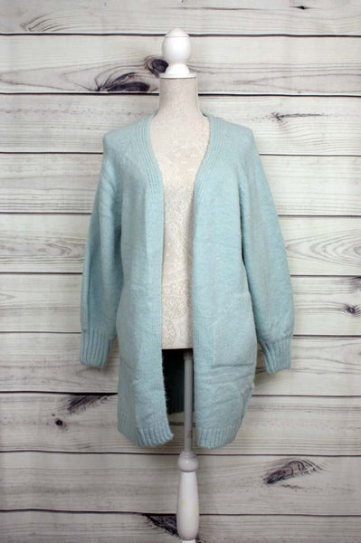 Balloon-Sleeve, Slouchy, Thick-Knit Cardigan - more colours available